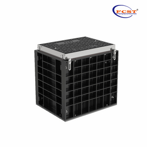 FCST-TH-SMC FRP Plastic Assemble Inspection&foldable Manhole Chamber Pit For Electric Power & Highway Drainage Municipal & Water & Telecom