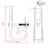 FCST601126-1 J Type Suspension Clamp For ADSS/OPGW Cable