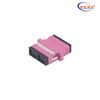SCUPC To SCUAPC Duplex OM4 Plastic Fiber Optic Adapter
