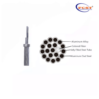 FCST-Double Str Anded Layers Stainless Steel Tube Structure OPGW Fiber Cable