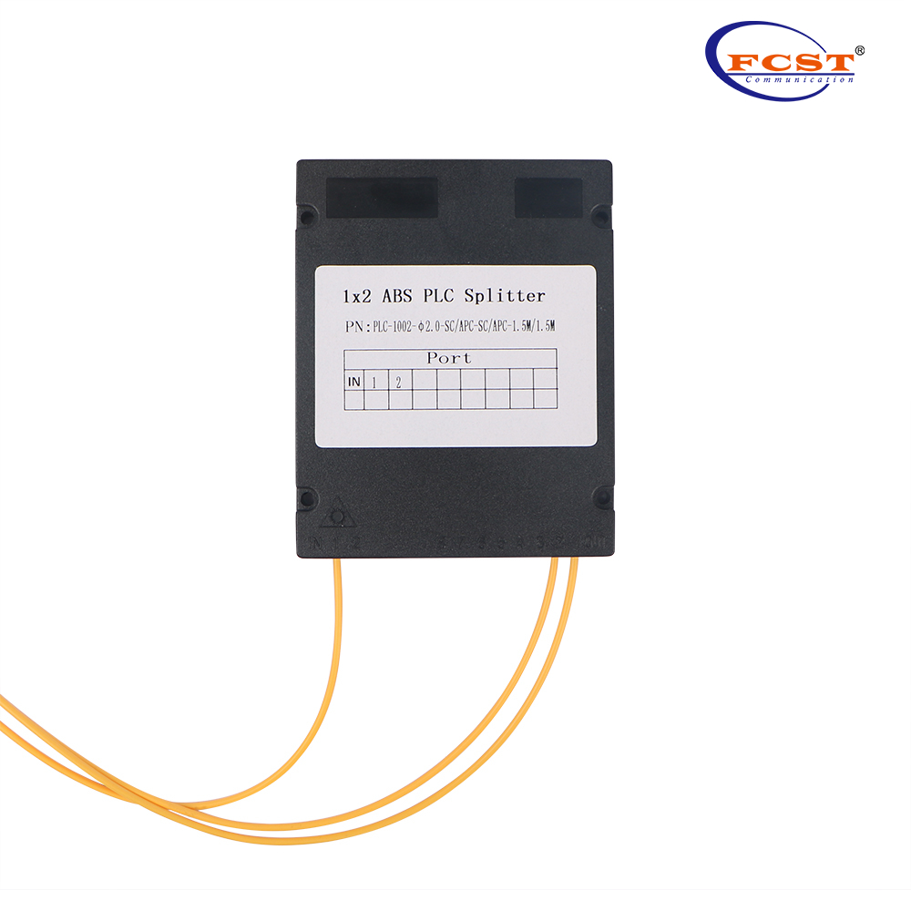1*2 ABS Box Type PLC Splitter With SCAPC Connector