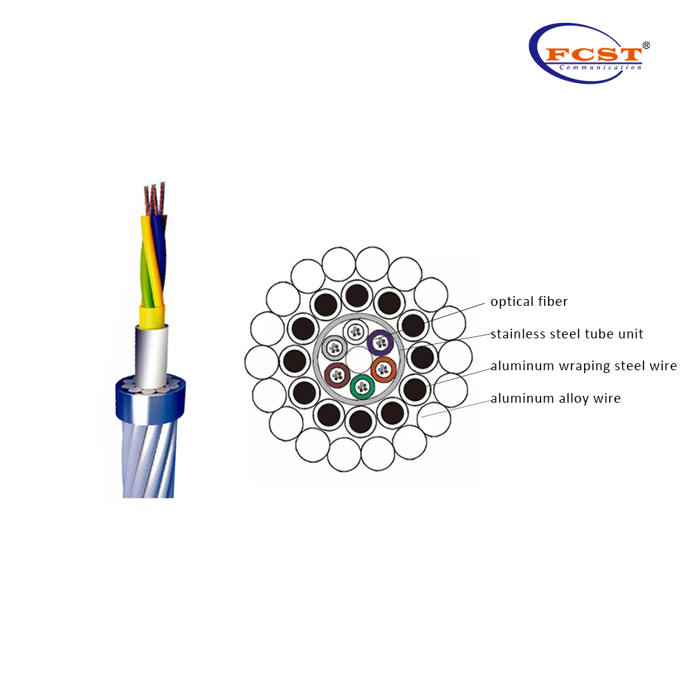FCSTAl Tube Structure OPGW Fiber Cable Buy Optical Fiber Ground Wire